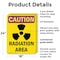 Signmission Radiation & Laser Sign, 24 in H x 18 in W, Plastic, Rectangle OS-2PACK-CR-P-1824-V-10255 - alternate 2